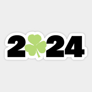 St Patricks Day 2024 Shamrock Sticker